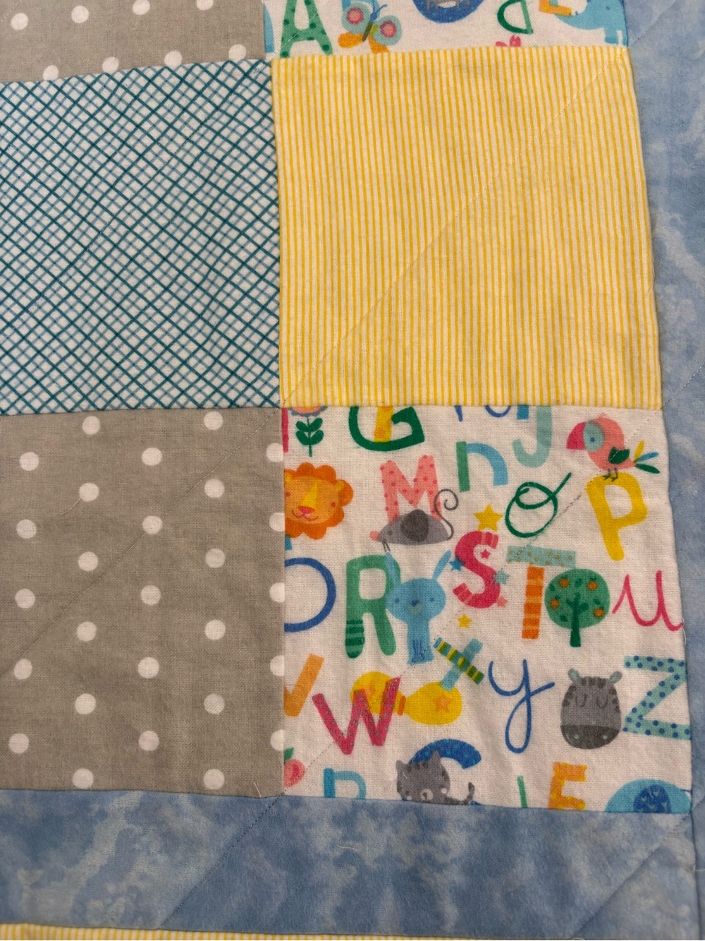 Patchwork Baby Quilt - Picture 4 of 4